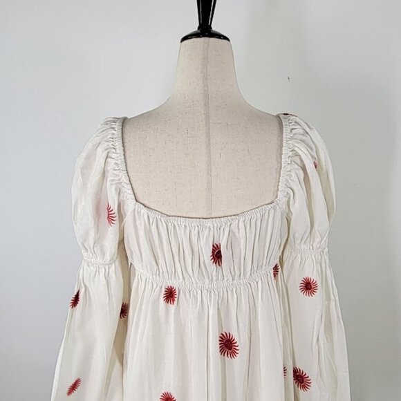 FREE PEOPLE emory embroidered midi dress Sz XS NEW - Picture 9 of 13